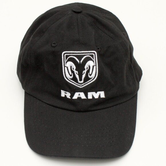 Dodge Ram Logo Strap Back Cap Black - Picture 1 of 6